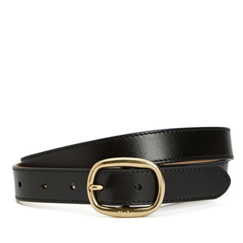 Polo Ralph Lauren Western Calfskin Double-Buckle Belt